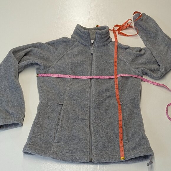 Columbia Size Small Gray Fleece Lightweight Jacket - Picture 11 of 13